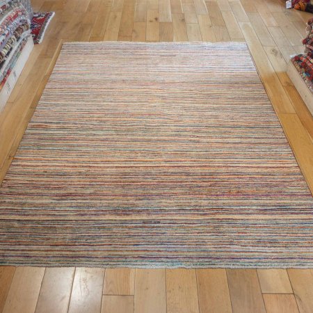 Hand-Knotted Berber Natural Rug From Afghanistan