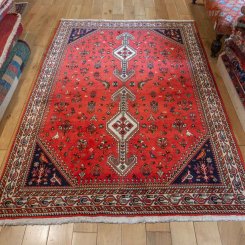 Hand-Knotted Nasrabad Rug From Iran (Persian)