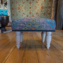 Hand-Made Mazar Kilim Footstool From Afghanistan