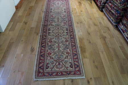 Hand-Knotted Ziegler Runner From Afghanistan