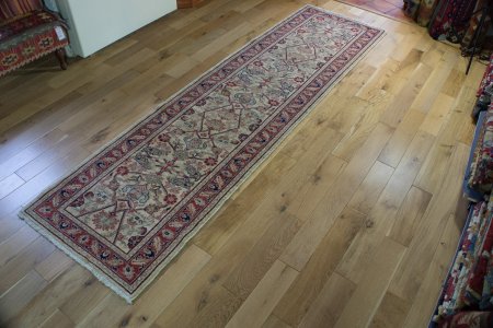 Hand-Knotted Ziegler Runner From Afghanistan