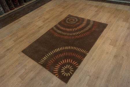 Hand-Knotted Nepalese 60 Knot Rug From Nepal