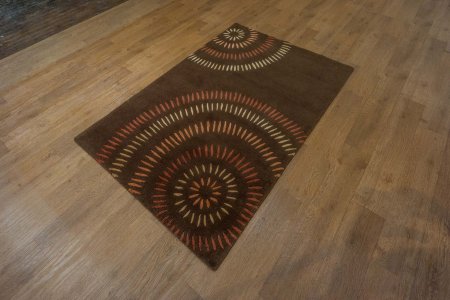 Hand-Knotted Nepalese 60 Knot Rug From Nepal