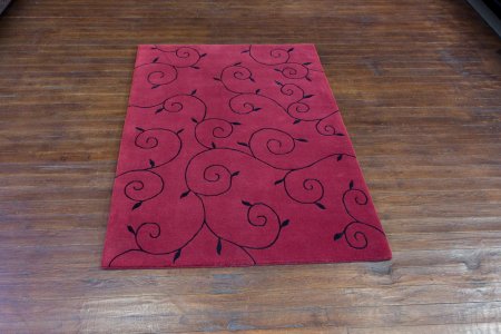 Hand-Knotted Nepalese 100 Knot Rug From Nepal