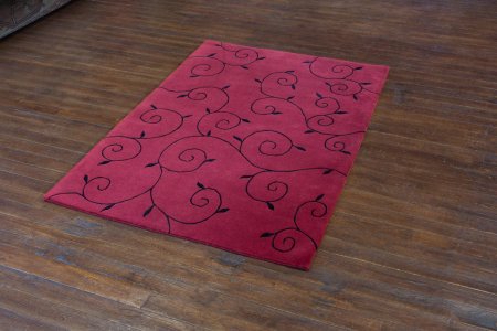 Hand-Knotted Nepalese 100 Knot Rug From Nepal