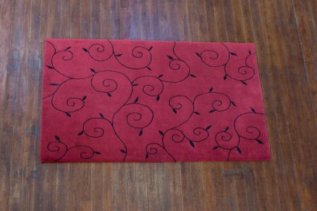 Hand-Knotted Nepalese 100 Knot Rug From Nepal
