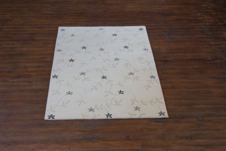 Hand-Knotted Nepalese 60 Knot Rug From Nepal