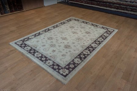 Hand-Knotted Ziegler Rug From Afghanistan