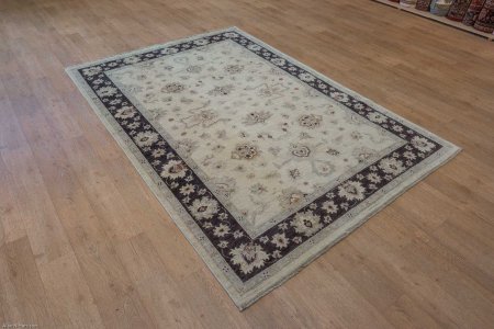 Hand-Knotted Ziegler Rug From Afghanistan