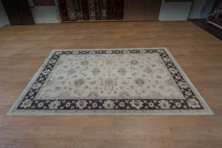 Hand-Knotted Ziegler Rug From Afghanistan