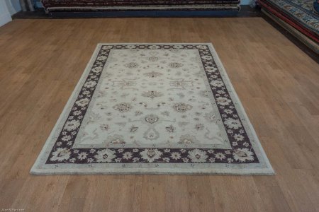 Hand-Knotted Ziegler Rug From Afghanistan