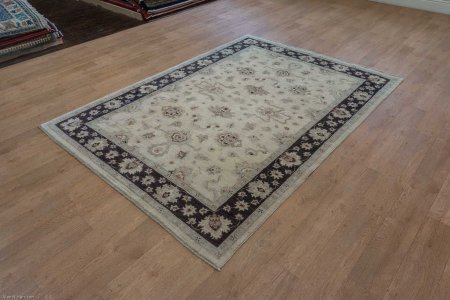 Hand-Knotted Ziegler Rug From Afghanistan