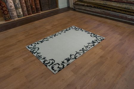 Hand-Knotted Nepalese 60 Knot Rug From Nepal