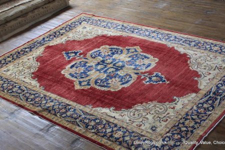 Hand-Knotted Kazak Rug From Afghanistan