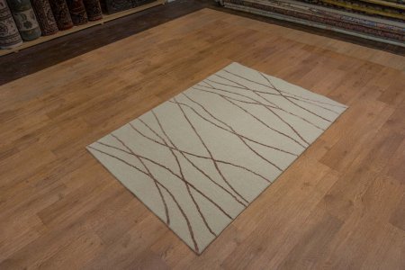 Hand-Knotted Nepalese 60 Knot Rug From Nepal