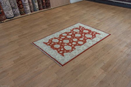 Hand-Knotted Ziegler Rug From Afghanistan