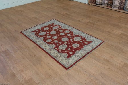 Hand-Knotted Ziegler Rug From Afghanistan