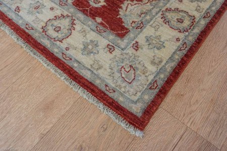 Hand-Knotted Ziegler Rug From Afghanistan
