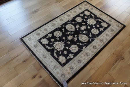 Hand-Knotted Ziegler Rug From Afghanistan