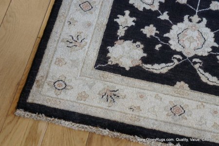 Hand-Knotted Ziegler Rug From Afghanistan