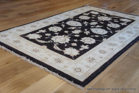 Hand-Knotted Ziegler Rug From Afghanistan
