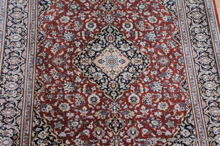 Hand-Knotted Kashan Rug From Iran (Persian)