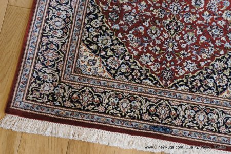 Hand-Knotted Kashan Rug From Iran (Persian)