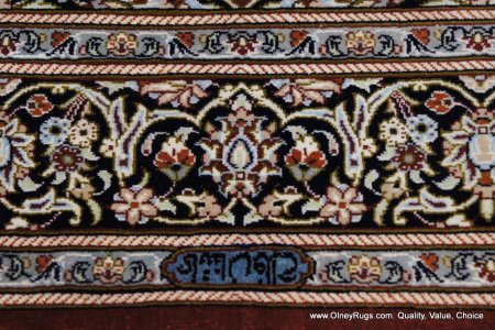 Hand-Knotted Kashan Rug From Iran (Persian)