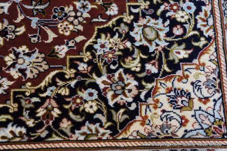 Hand-Knotted Kashan Rug From Iran (Persian)
