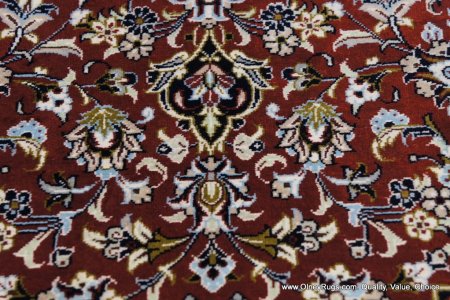 Hand-Knotted Kashan Rug From Iran (Persian)