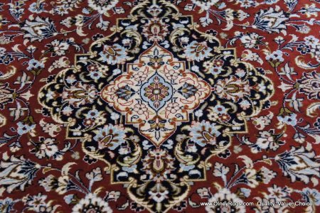 Hand-Knotted Kashan Rug From Iran (Persian)
