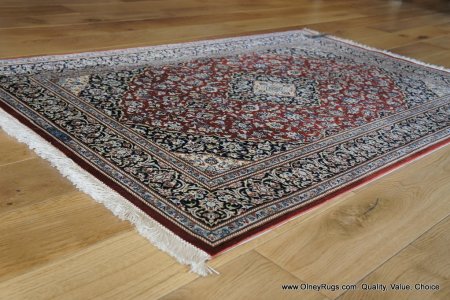 Hand-Knotted Kashan Rug From Iran (Persian)