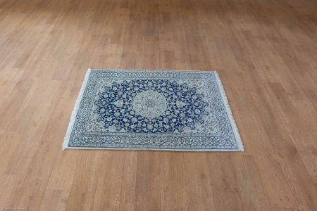 Hand-Knotted Nain Rug From Iran (Persian)