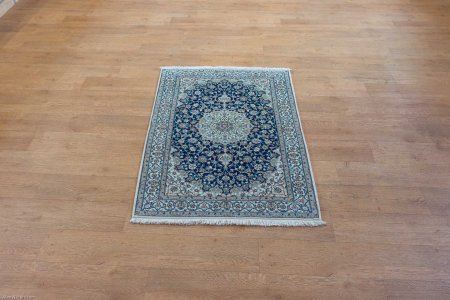 Hand-Knotted Nain Rug From Iran (Persian)