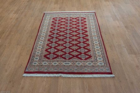 Hand-Knotted Jaldar Rug From Pakistan