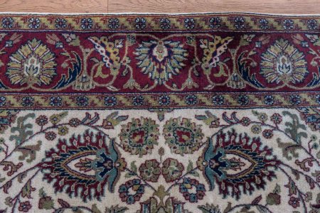 Hand-Knotted Mashad Palace Rug From India