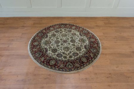 Hand-Knotted Mashad Palace Rug From India