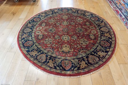 Hand-Knotted Mashad Palace Rug From India