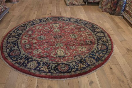 Hand-Knotted Mashad Palace Rug From India