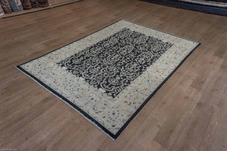 Hand-Knotted Ziegler Rug From Afghanistan