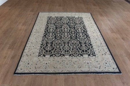 Hand-Knotted Ziegler Rug From Afghanistan