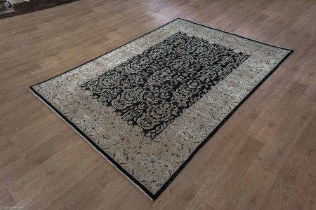 Hand-Knotted Ziegler Rug From Afghanistan