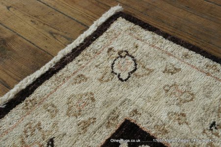 Hand-Knotted Ziegler Rug From Afghanistan