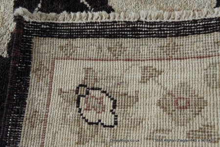 Hand-Knotted Ziegler Rug From Afghanistan