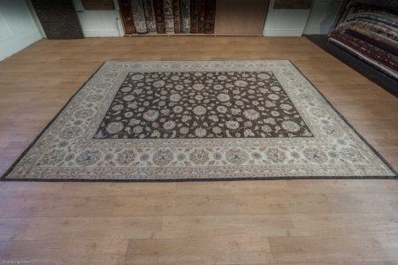 Hand-Knotted Ziegler Rug From Afghanistan