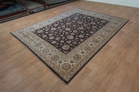 Hand-Knotted Ziegler Rug From Afghanistan