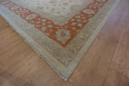 Hand-Knotted Ziegler Rug From Afghanistan