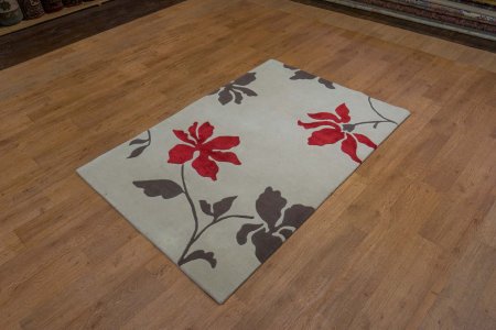 Hand-Knotted Nepalese 60 Knot Rug From Nepal