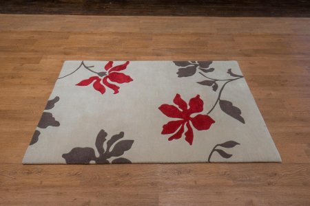 Hand-Knotted Nepalese 60 Knot Rug From Nepal