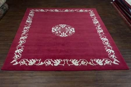 Hand-Knotted Nepalese 60 Knot Rug From Nepal